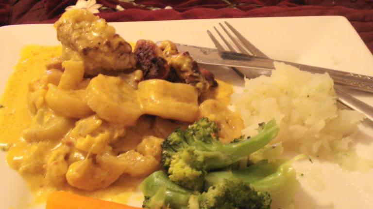 Curried Pork & Banana Casserole created by djmastermum