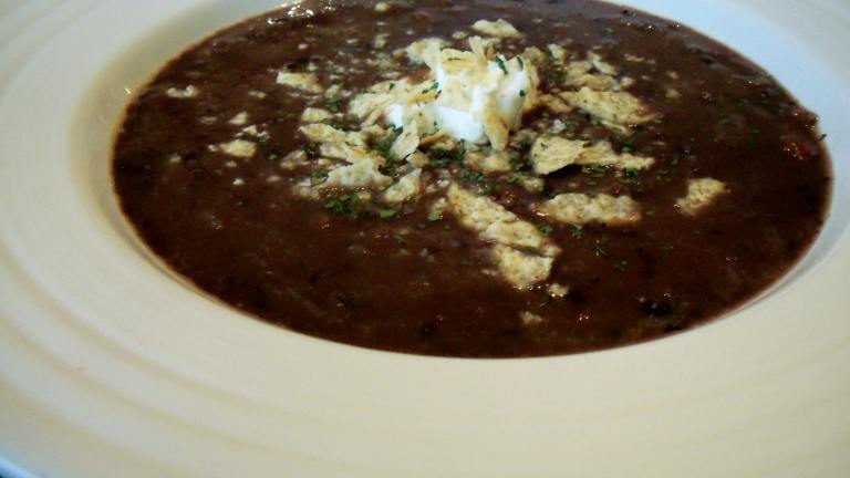 Awesome Healthy Black Bean Soup created by Parsley