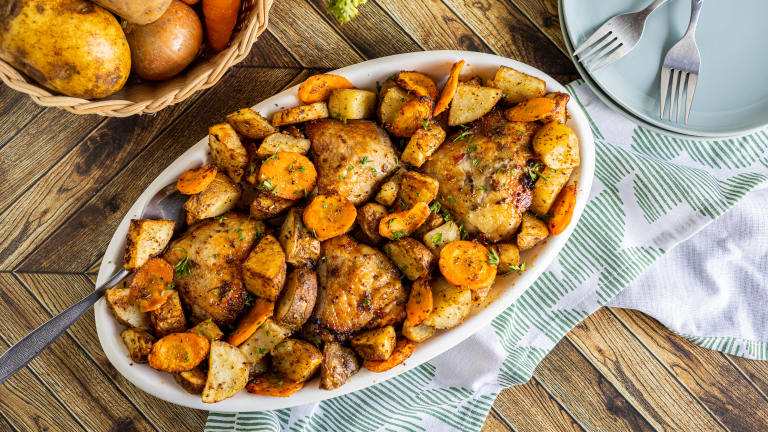 Zesty One Pan Chicken and Potato Bake created by LimeandSpoon