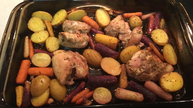 Zesty One Pan Chicken and Potato Bake Created by kelli703