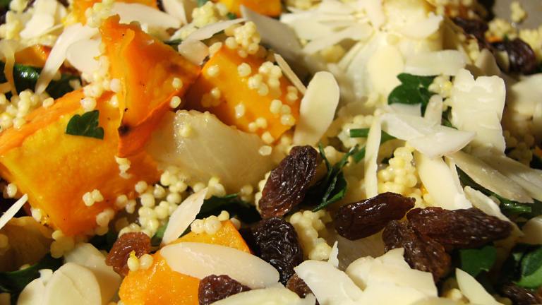 Couscous With Roast Pumpkin, Raisins and Almonds created by Lalaloula