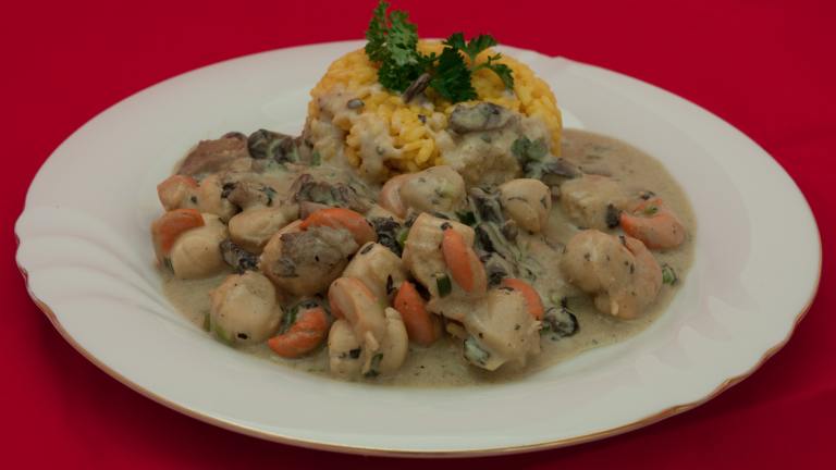 Scallops & Mushrooms  in Sour Cream created by Peter J