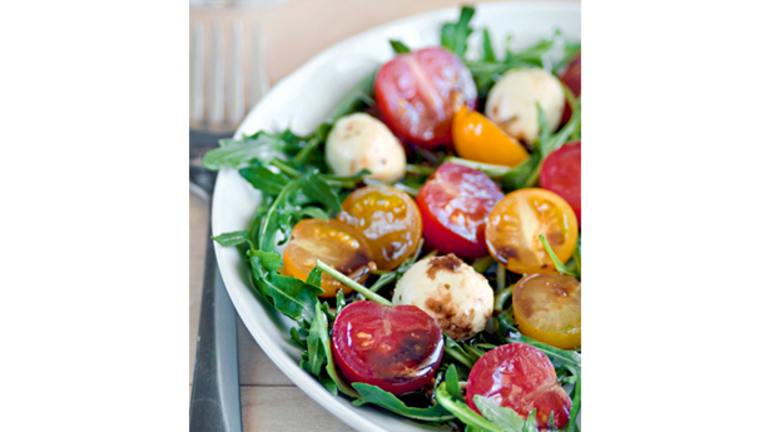 Fresh Mozzarella & Tomato Salad With Balsamic Vinaigrette created by AaliyahsAaronsMum