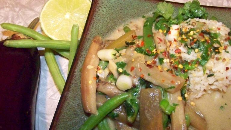 Spicy Eggplant and Green Bean Curry Created by Prose