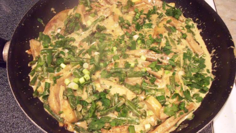 Spicy Eggplant and Green Bean Curry Created by Maryland Jim