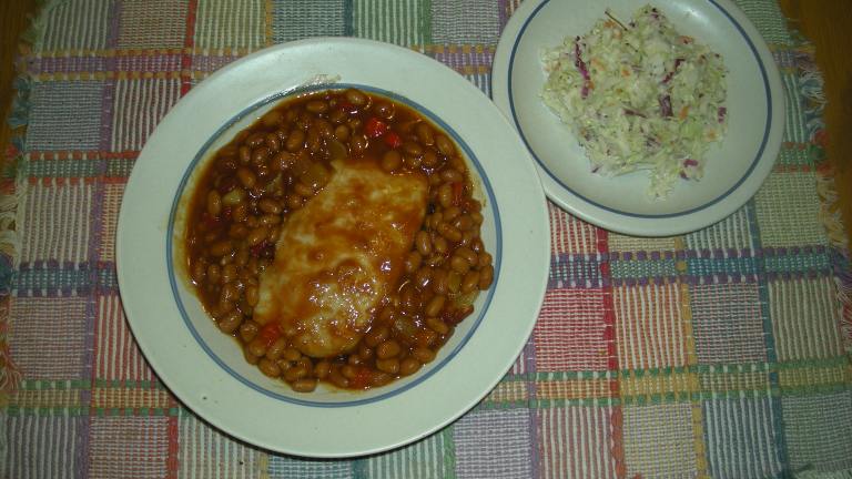 Pork Chops in Baked Beans created by carole in orlando
