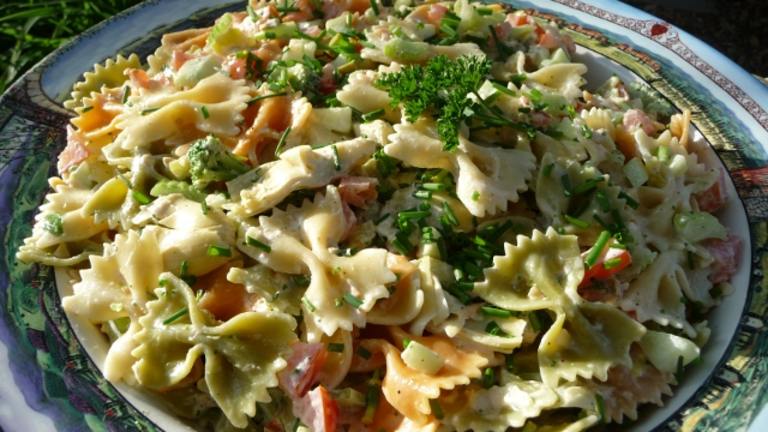 Tuxedo Bow-Tie Pasta Salad for Picnics and Potlucks Created by BecR2400