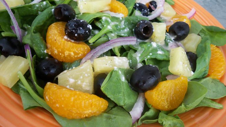 Spinach-Pineapple Salad created by Parsley