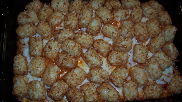 Tater Tot Pizza Casserole Created by mMadness97