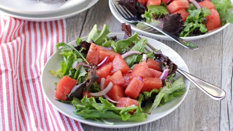 Watermelon Salad Created by DeliciousAsItLooks