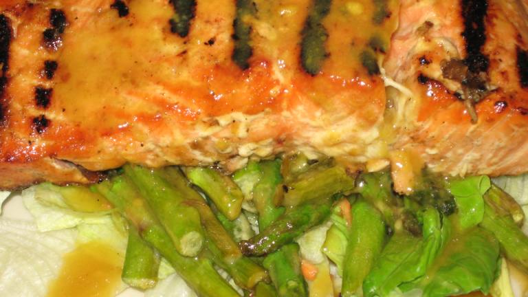 Grilled Salmon and Asparagus Salad Created by Papa D 1946-2012