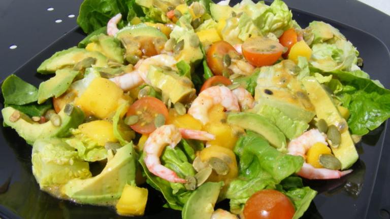 Shrimp, Mango and Avocado Salad W/ Passion Fruit Vinaigrette Created by Sarah_Jayne