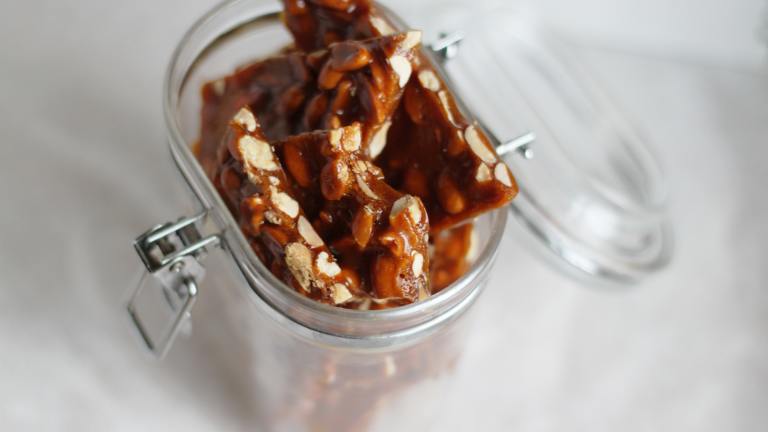 Peanut Brittle Created by Swirling F.