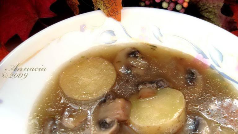 Vegetarian Mushroom Soup created by Annacia