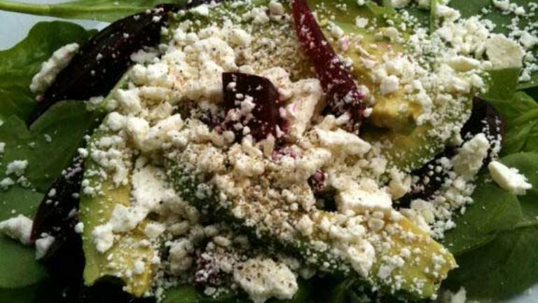 Rocio Salad (Beets, Avocado and Feta) Created by thepurpleturtle