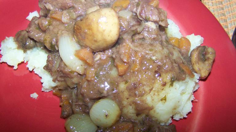 Classic French Beef Bourguignon Created by wicked cook 46