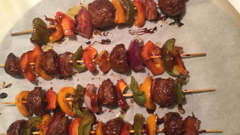Easy Meatball Kebobs created by seal angel
