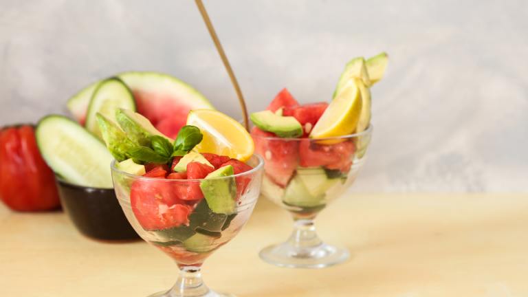 Tomato and Watermelon Salad created by Probably This