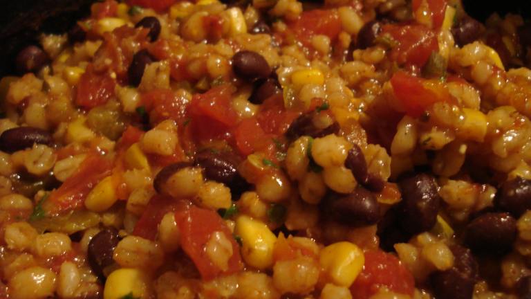Barley, Black Bean and Corn Burritos Created by ATouchofZing