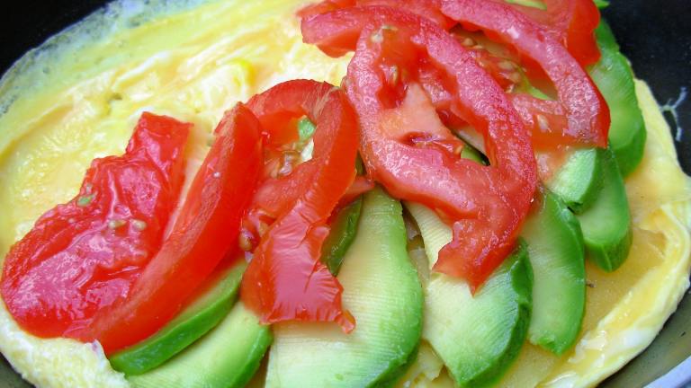 Avocado, Cheddar, and Tomato Omelet Created by French Tart