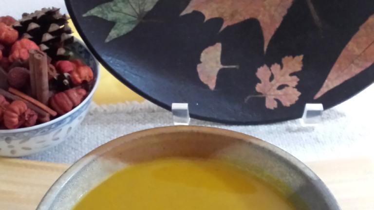 Spiced Buttercup Squash Soup created by Chef Sousy Q
