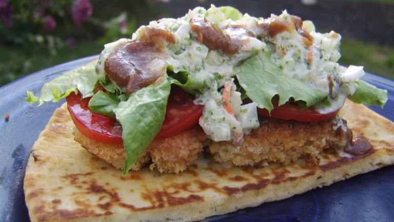 Chicken Naan-Wiches With Date and Yogurt Sauces created by LifeIsGood
