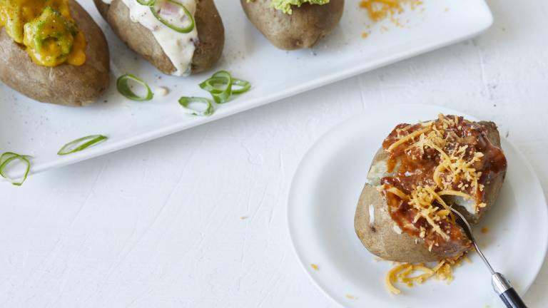 Easy Loaded Baked Potatoes (4 Ways) Created by eabeler