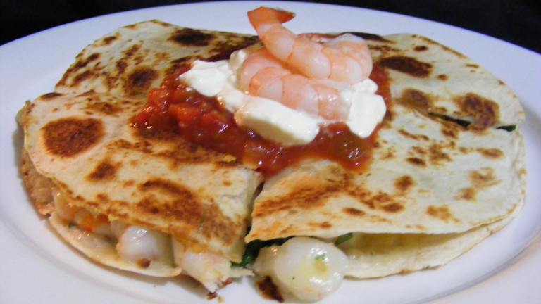 Cheesy Shrimp Quesadillas Created by Sara 76