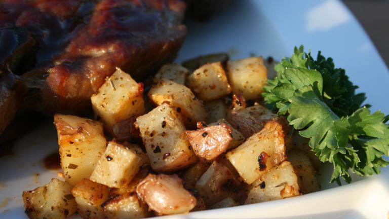 Oven Roasted Barbecue Potatoes Created by Tinkerbell