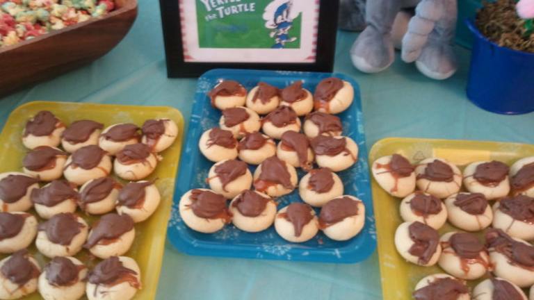 Turtle Thumbprint Cookies Created by Piper C
