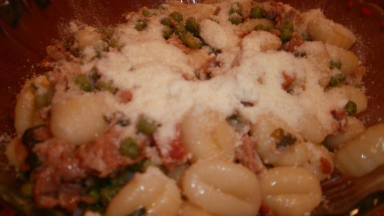 Potato Gnocchi With Pancetta, Peas and Sage created by CIndytc