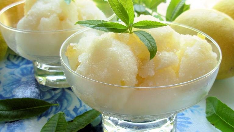 Lemon Verbena Ice Cream from a French Country Herb Garden created by French Tart