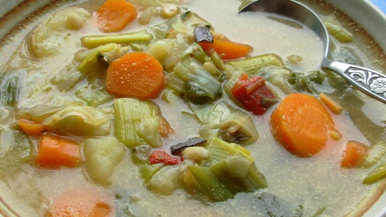 Vegetable and Herb Broth Created by French Tart