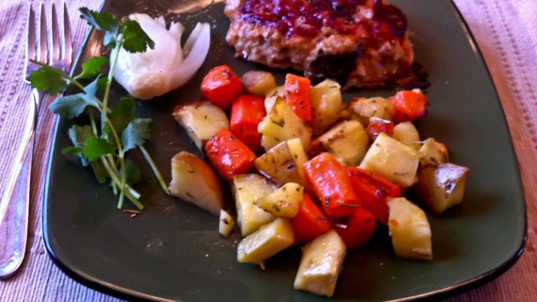 Turkey Mini-Meatloaves With Roasted Root Veggies Created by Just_Ducky