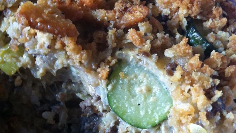 Harvest Yellow & Zucchini Squash & Beef Casserole Created by SarahHenery