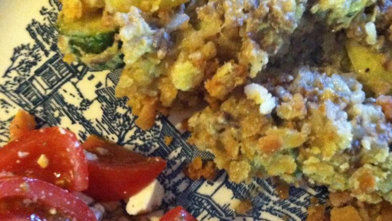 Harvest Yellow & Zucchini Squash & Beef Casserole created by SarahHenery