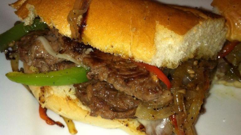 Emeril's Philly Cheese Steak Sandwich Created by Color Guard Mom