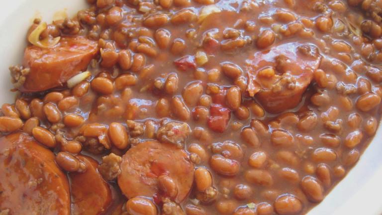Three Meat Baked Beans Created by gailanng