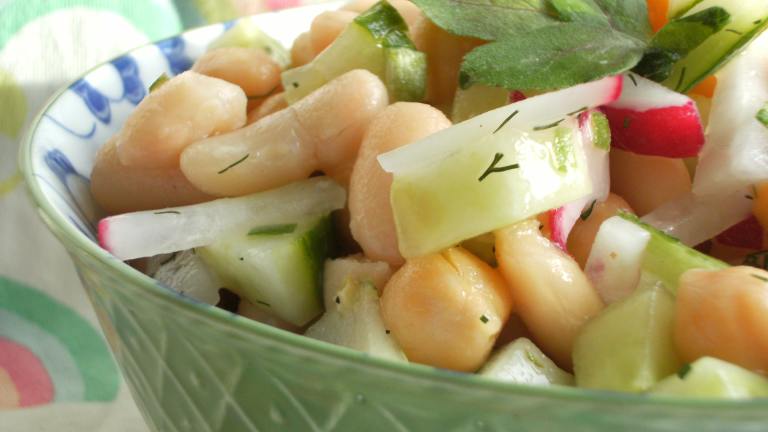 White Bean and Chickpea Salad created by Lalaloula
