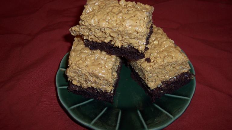 Peanut Butter Crispy Brownies Created by tazdevilfan