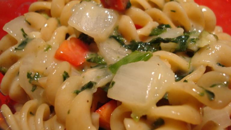 Creamy Chicken and Spinach Pasta created by Starrynews