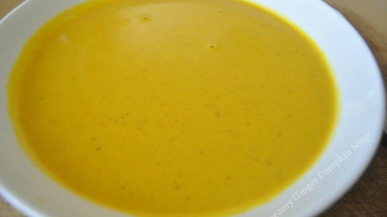 Creamy Ginger Pumpkin Soup Created by ImPat