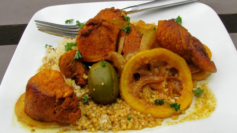 Moroccan Seasoned Chicken With Pine Nut Couscous created by lazyme