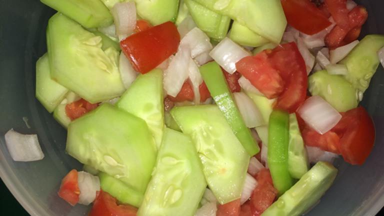 Cucumber, Tomato and Red Onion Salad Created by Anonymous