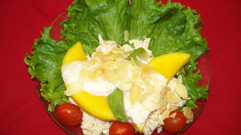 Papaya & Avocado Chicken Salad from Barbados Created by UT Theta Chef