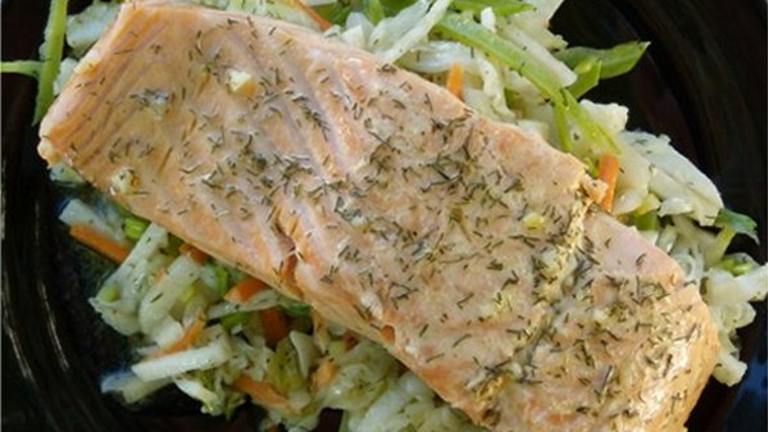 Sexy Salmon and Sassy Slaw Created by Debs Recipes