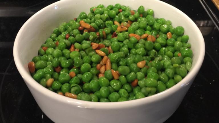 Peas With Pine Nuts (Piselli Con Pignoli) created by Mary K.