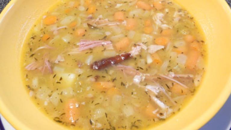 Brothy Split Pea & Ham Soup Created by Outta Here