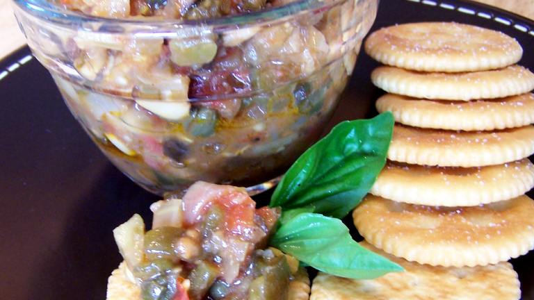 Caponata With Poblanos and Roasted Garlic created by Rita1652