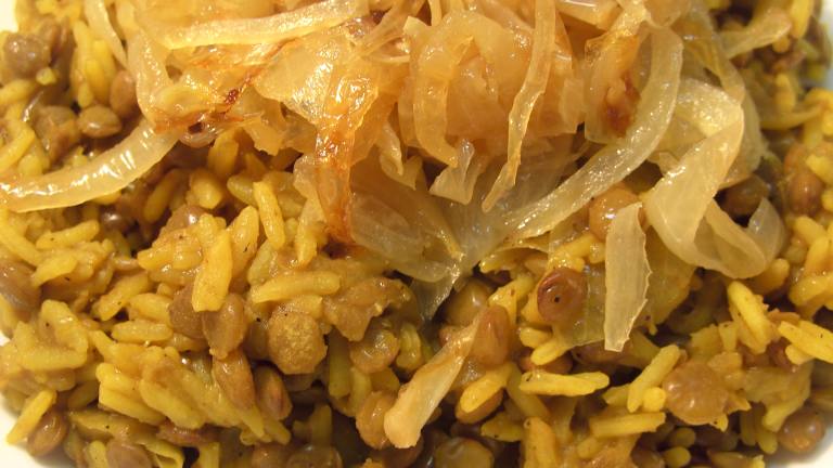 Lentils and Rice With Caramelized Onions Created by JustJanS